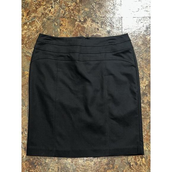 INC International Concepts Womens Classic Black Pencil Skirt Size 14 - Picture 1 of 7